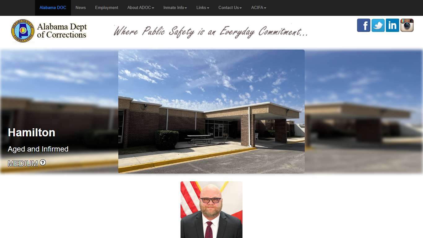 - Alabama Dept of Corrections